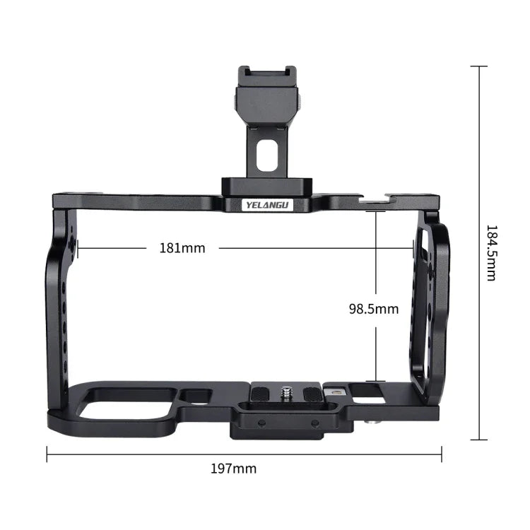 YELANGU C9-A YLG0911A Handle Video Camera Cage Stabilizer for DJI BMPCC 4K, C9-A