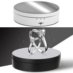 Giá Đỡ Quay 360 Độ Thông Minh Sạc USB 13.8cm Kiểu Gương, Đồ Dùng Quay Video, Tải Trọng 3kg, 13.8cm Kiểu Gương/Sạc USB(W)
