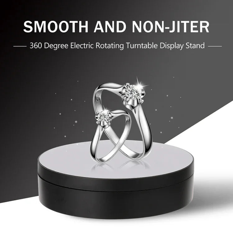 Giá Đỡ Quay 360 Độ Thông Minh Sạc USB 13.8cm Kiểu Gương, Đồ Dùng Quay Video, Tải Trọng 3kg, 13.8cm Kiểu Gương/Sạc USB(W)