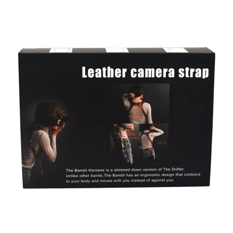 Dây Đeo Máy Ảnh Da Hai Vai Chống Trượt Khóa Nhanh Có Móc Kim Loại cho Máy Ảnh SLR / DSLR, Hai Vai (Nâu), Hai Vai (Đen)