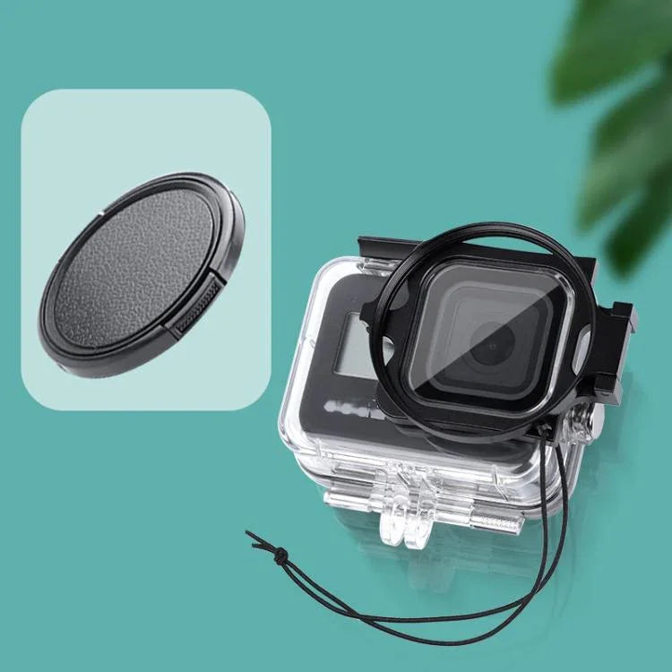 RUIGPRO vòng chuyển đổi bộ lọc 58mm + vỏ chống nước với nắp ống kính cho GoPro HERO8