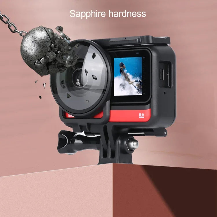 Kính Bảo Vệ Ống Kính Cho Máy Ảnh Toàn Cảnh Insta360one R Có Khung, Dành cho Insta360 One R