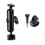 Giá Đỡ Gắn Gương Chiếu Hậu Xe Máy Thanh Nối 9cm Đầu Bi 20mm Có Bộ Chuyển Đổi Chân Máy & Vít Cho GoPro, Insta360, DJI và Các Máy Ảnh Hành Động Khác, Giá Đỡ Thanh Nối 9cm