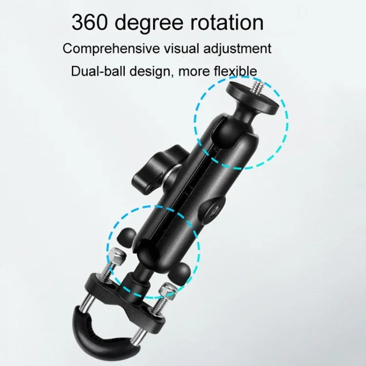 Giá Đỡ Gắn Tay Lái Xe Máy Thanh Nối 9cm Đầu Bi 20mm Có Bộ Chuyển Đổi Chân Máy & Vít Cho GoPro, Insta360, DJI và Các Máy Ảnh Hành Động Khác, Giá Đỡ Thanh Nối 9.5cm