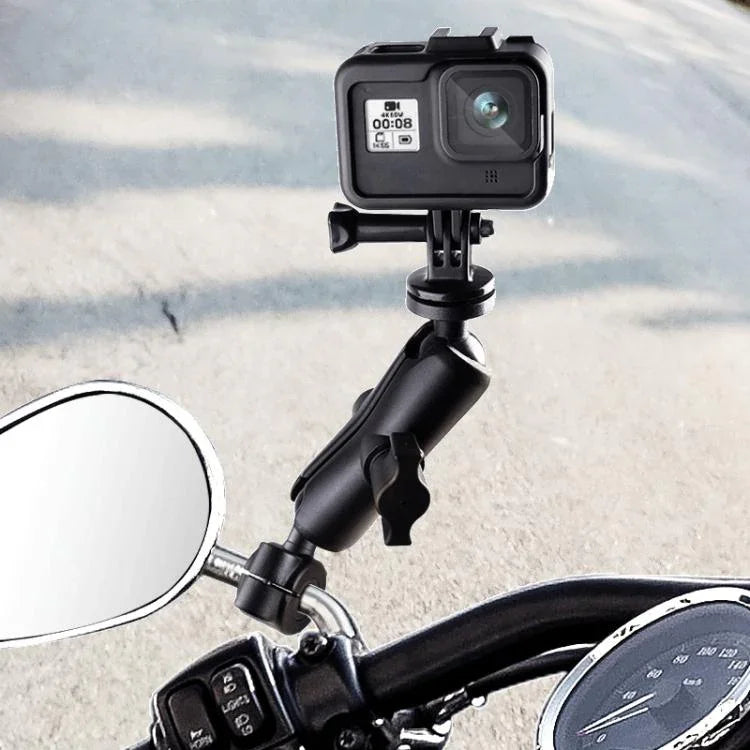 Giá đỡ cố định đầu bi 25mm vít 1/4 inch cho xe máy kèm adapter chân máy & vít cho GoPro, Insta360, DJI và các camera hành động khác, Đầu bi 25mm vít 1/4 inch
