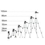Chân Máy Phát Trực Tiếp 3120 Chân Gấp 4 Khúc Hợp Kim Nhôm Đầu Chân Máy Hình Chữ U Ba Chiều cho Máy Ảnh DSLR & Kỹ Thuật Số, Chiều Cao Điều Chỉnh: 34-103cm, 3120 Bạc, 3120 Đen