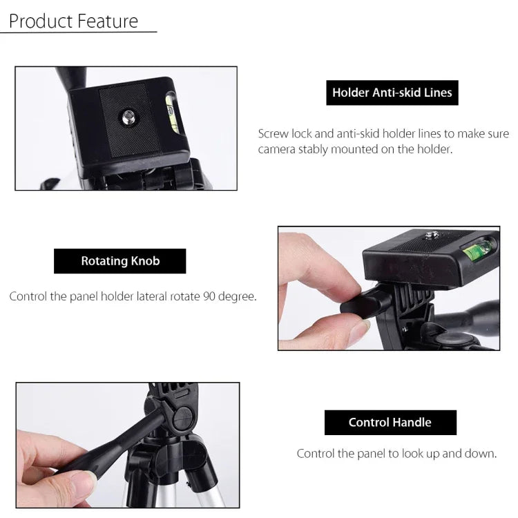 Chân Máy Phát Trực Tiếp 3120 Chân Gấp 4 Khúc Hợp Kim Nhôm Đầu Chân Máy Hình Chữ U Ba Chiều cho Máy Ảnh DSLR & Kỹ Thuật Số, Chiều Cao Điều Chỉnh: 34-103cm, 3120 Bạc, 3120 Đen