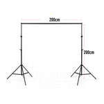 Bộ Giá Đỡ Phông Nền Studio Ảnh 200x200cm, Thanh Ngang Giá Đỡ, 200x200cm