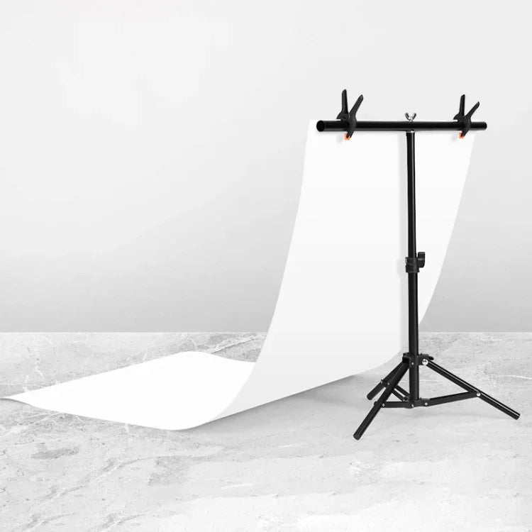 Giá Đỡ Hỗ Trợ Phông Nền Studio Ảnh Hình Chữ T 70x75cm Bộ Giá Đỡ Thanh Ngang Kèm Kẹp, Không Kèm Phông Nền, 70x75cm