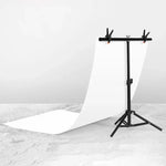 Giá Đỡ Hỗ Trợ Phông Nền Studio Ảnh Hình Chữ T 70x75cm Bộ Giá Đỡ Thanh Ngang Kèm Kẹp, Không Kèm Phông Nền, 70x75cm