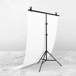 Giá đỡ nền chụp hình hình chữ T 100x200cm Bộ giá đỡ thanh ngang với kẹp, Không có nền, 100x200cm