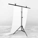 Bộ khung đỡ phông nền studio hình chữ T 150x200cm với thanh ngang và kẹp, không kèm phông nền, 150x200cm
