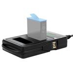 Bộ sạc pin đôi màn hình LCD hiển thị dung lượng sạc cho GoPro HERO9 Black / HERO10 Black, Hiển thị dung lượng sạc