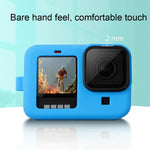 Ốp bảo vệ silicone cho GoPro HERO10 Black / HERO9 Black kèm dây đeo cổ tay & nắp ống kính, Dành cho GoPro HERO10 Black