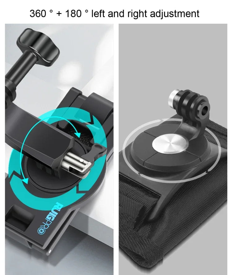 Giá đỡ dây đeo tháo nhanh xoay 360 độ gắn vai balo RUIGPRO cho GoPro, Insta360, DJI và các camera hành động khác