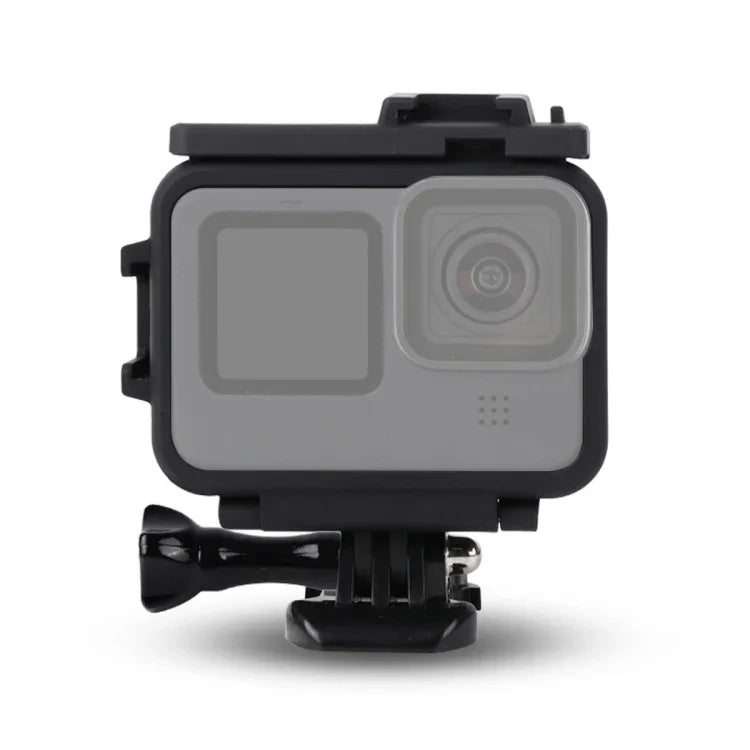 Ốp bảo vệ khung nhựa cho GoPro HERO10 Black / HERO9 Black kèm móc khóa đế & ốc dài, Khung nhựa