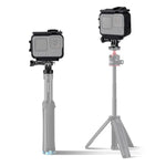 Ốp bảo vệ khung nhựa cho GoPro HERO10 Black / HERO9 Black kèm móc khóa đế & ốc dài, Khung nhựa