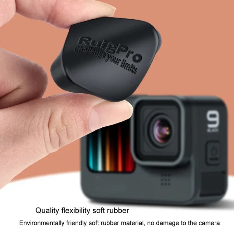 RUIGPRO nắp bảo vệ ống kính máy ảnh bằng cao su mềm chống trầy cho GoPro HERO10 Black / HERO9 Black, Dành cho GoPro HERO9 Black