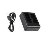 Bộ sạc pin đôi USB kèm cáp & đèn báo cho GoPro HERO9 Black / HERO10 Black / HERO11 Black / HERO12 Black, Dành cho GoPro HERO9 Black