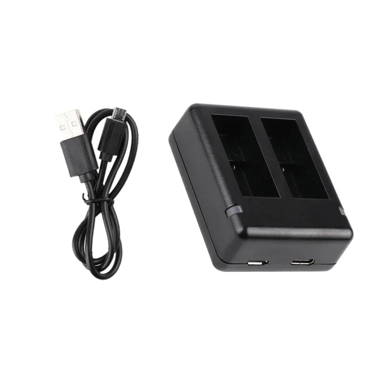 Bộ sạc pin đôi USB kèm cáp & đèn báo cho GoPro HERO9 Black / HERO10 Black / HERO11 Black / HERO12 Black, Dành cho GoPro HERO9 Black