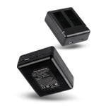 Bộ sạc pin đôi USB kèm cáp & đèn báo cho GoPro HERO9 Black / HERO10 Black / HERO11 Black / HERO12 Black, Dành cho GoPro HERO9 Black