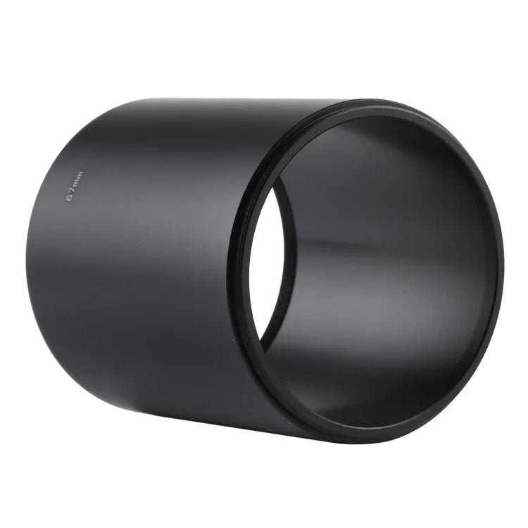 Vành che ống kính kim loại nguyên khối loại ống thẳng ren 67mm cho ống kính tele trung bình, 67mm