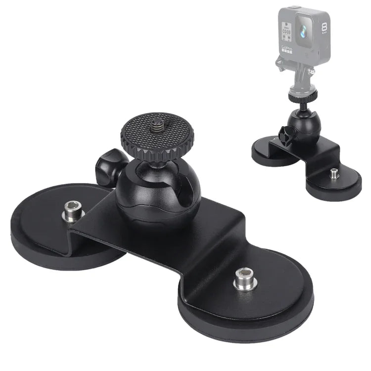 Giá đỡ gắn cốc hút xe hơi cho GoPro Hero11 Black / HERO10 Black / HERO9 Black / HERO8 Black /7 /6 /5 /5 Session /4 Session /4 /3+ /3 /2 /1, Xiaoyi và các camera hành động khác, Kích thước: M, Kích thước: M