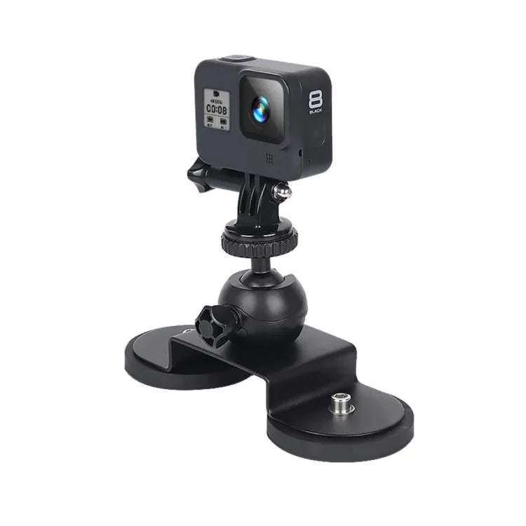 Giá đỡ gắn cốc hút xe hơi cho GoPro Hero11 Black / HERO10 Black / HERO9 Black / HERO8 Black /7 /6 /5 /5 Session /4 Session /4 /3+ /3 /2 /1, Xiaoyi và các camera hành động khác, Kích thước: M, Kích thước: M