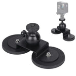 Giá đỡ gắn cốc hút xe hơi cho GoPro Hero11 Black / HERO10 Black / HERO9 Black / HERO8 Black /7 /6 /5 /5 Session /4 Session /4 /3+ /3 /2 /1, Xiaoyi và các camera hành động khác, Kích thước: L, Kích thước: L