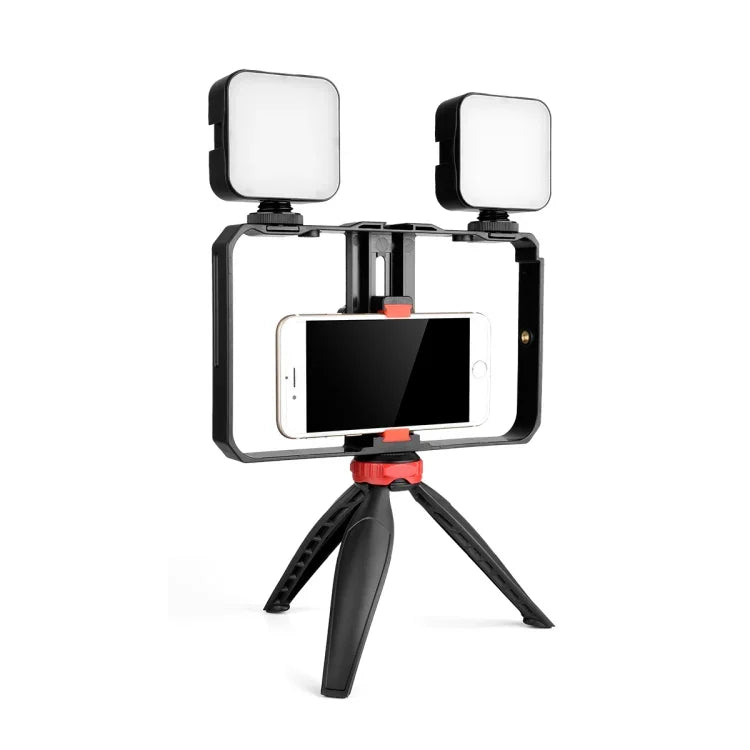 Bộ Giá Đỡ Chân Máy Nhựa YELANGU PC203 YLG1801C Đèn LED Selfie Phát Trực Tiếp Vlogging Video Smartphone Tay Cầm Ổn Định, PC203