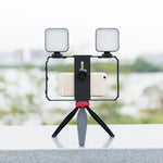 Bộ Giá Đỡ Chân Máy Nhựa YELANGU PC203 YLG1801C Đèn LED Selfie Phát Trực Tiếp Vlogging Video Smartphone Tay Cầm Ổn Định, PC203