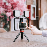 Bộ Giá Đỡ Chân Máy Nhựa YELANGU PC203 YLG1801C Đèn LED Selfie Phát Trực Tiếp Vlogging Video Smartphone Tay Cầm Ổn Định, PC203