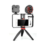 Bộ Giá Đỡ Có Micro & Chân Máy YELANGU PC204 YLG1801D Đèn LED Selfie Phát Trực Tiếp Vlogging Video Smartphone Tay Cầm Ổn Định, PC204