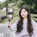 Bộ Giá Đỡ Có Micro & Chân Máy YELANGU PC204 YLG1801D Đèn LED Selfie Phát Trực Tiếp Vlogging Video Smartphone Tay Cầm Ổn Định, PC204