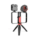 Bộ Giá Đỡ Có Micro & Chân Máy YELANGU PC204 YLG1801D Đèn LED Selfie Phát Trực Tiếp Vlogging Video Smartphone Tay Cầm Ổn Định, PC204