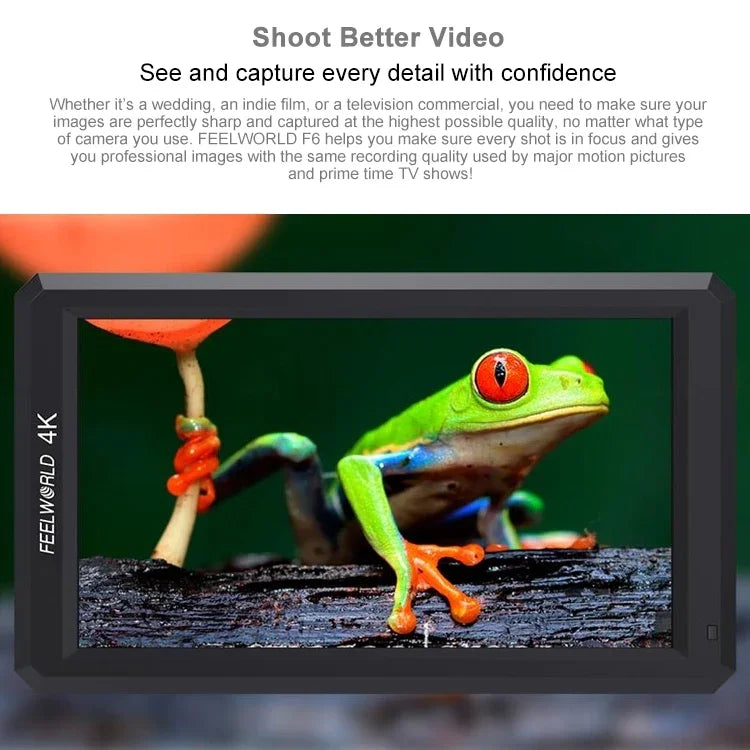 Màn hình trường quay FEELWORLD F6 5.5 inch IPS 1920x1080 HDMI 4K, F6