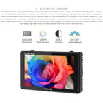 Màn hình cảm ứng 6 inch IPS FEELWORLD LUT6 1920x1080 2600 nits HDMI 4K cho máy ảnh, LUT6
