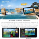 Màn hình trường quay FEELWORLD LUT6S 1920x1080 2600 nits 6 inch IPS HDMI 4K cảm ứng SDI HDI, LUT6S