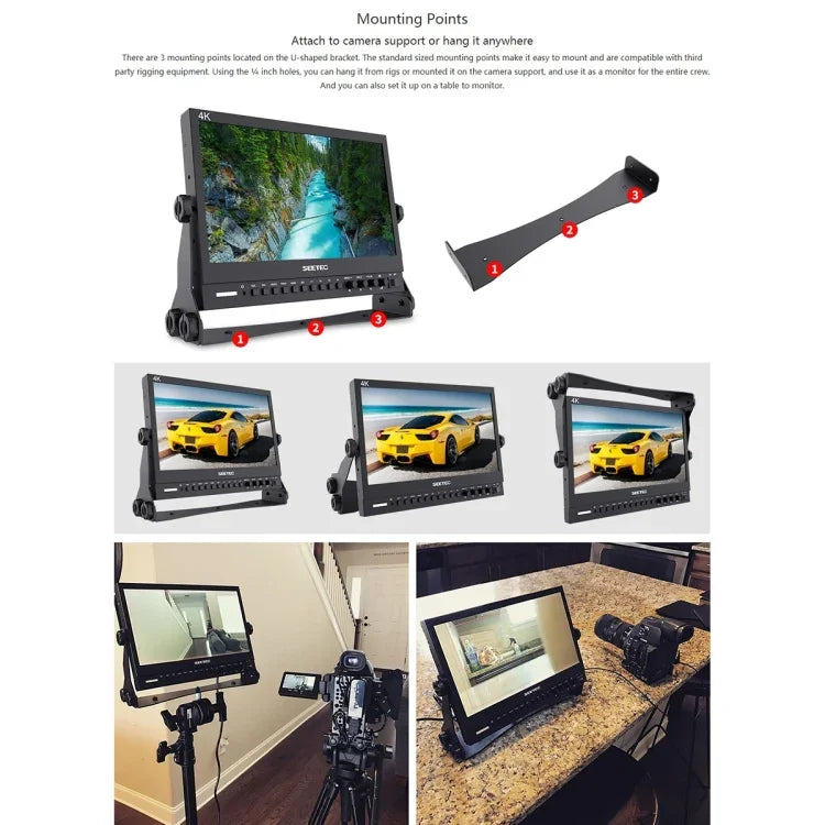 Màn hình trường quay SEETEC P133-9HSD 1920x1080 13.3 inch cấp phát sóng Full HD, P133-9HSD