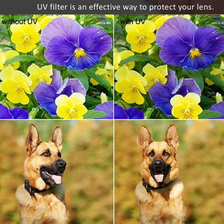RUIGPRO Bộ Lọc Ống Kính 10 trong 1 52mm Chuyên Nghiệp UV+ND2+ND4+ND8+Star 8+ +CPL+Vàng/Đỏ/Tím+10X Phóng Đại Cho GoPro HERO10 Black / HERO9 Black kèm Vòng Chuyển Đổi Bộ Lọc & Nắp Ống Kính
