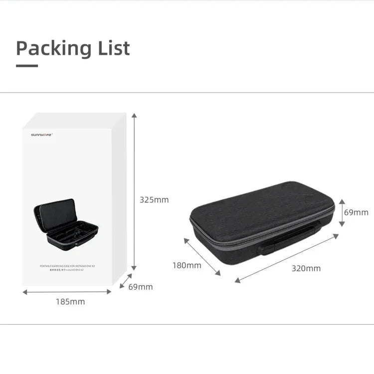 Túi đựng Sunnylife IST-B193 cho Insta360 ONE X2 / X, Dành cho Insta360 ONE X2 / X
