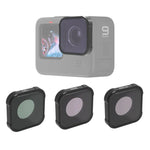 JSR KB Series Bộ lọc ống kính CPL+ND8+ND16 cho GoPro HERO13 Black /12 Black /11 Black /10 Black /9 Black, 3 trong 1