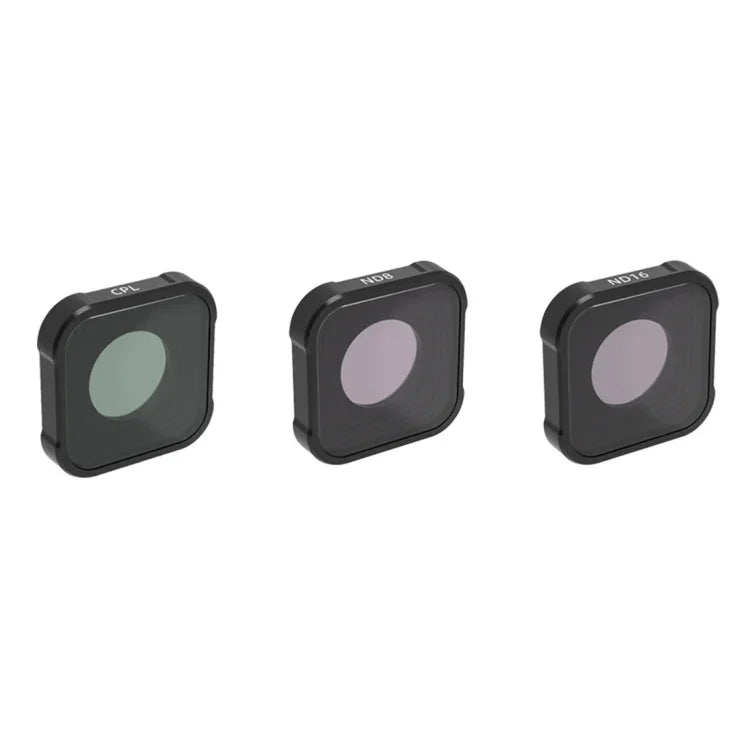 JSR KB Series Bộ lọc ống kính CPL+ND8+ND16 cho GoPro HERO13 Black /12 Black /11 Black /10 Black /9 Black, 3 trong 1