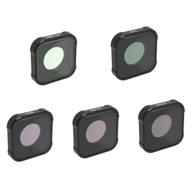 JSR KB Series Bộ lọc ống kính MCUV+CPL+ND8+ND16+ND32 cho GoPro HERO13 Black /12 Black /11 Black /10 Black /9 Black, 5 trong 1