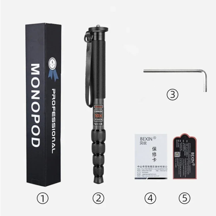 Gậy đơn DSLR du lịch ngoài trời BEXIN MAS325 hợp kim nhôm, MAS325