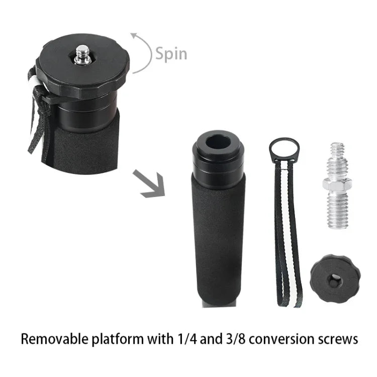 Gậy đơn DSLR du lịch ngoài trời BEXIN P306C bằng sợi carbon, P306C