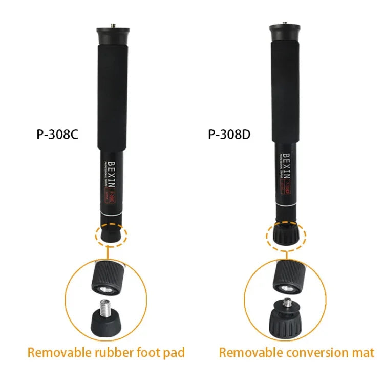 Giá đỡ monopod hợp kim nhôm máy ảnh DSLR du lịch ngoài trời BEXIN P308D, P308D