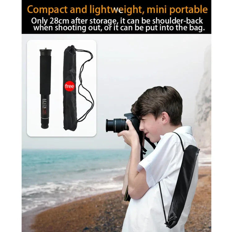 Giá đỡ monopod hợp kim nhôm máy ảnh DSLR du lịch ngoài trời BEXIN P308D, P308D