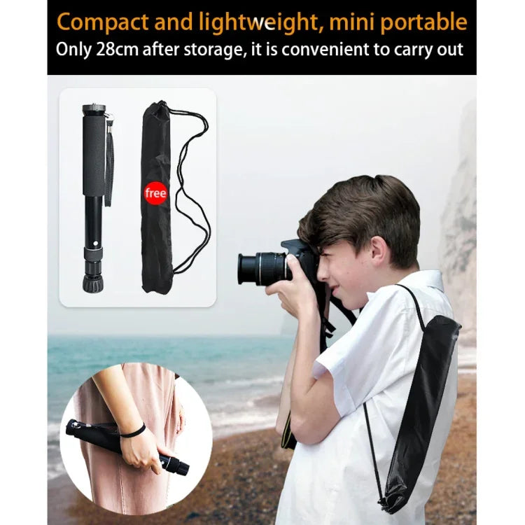 Giá đỡ monopod hợp kim nhôm máy ảnh DSLR du lịch ngoài trời BEXIN P308, P308