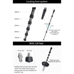 Giá đỡ monopod sợi carbon máy ảnh DSLR du lịch ngoài trời BEXIN MCS285, MCS285